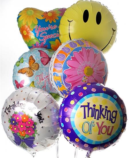Mylar 3-Balloon Bouquet - Click Image to Close